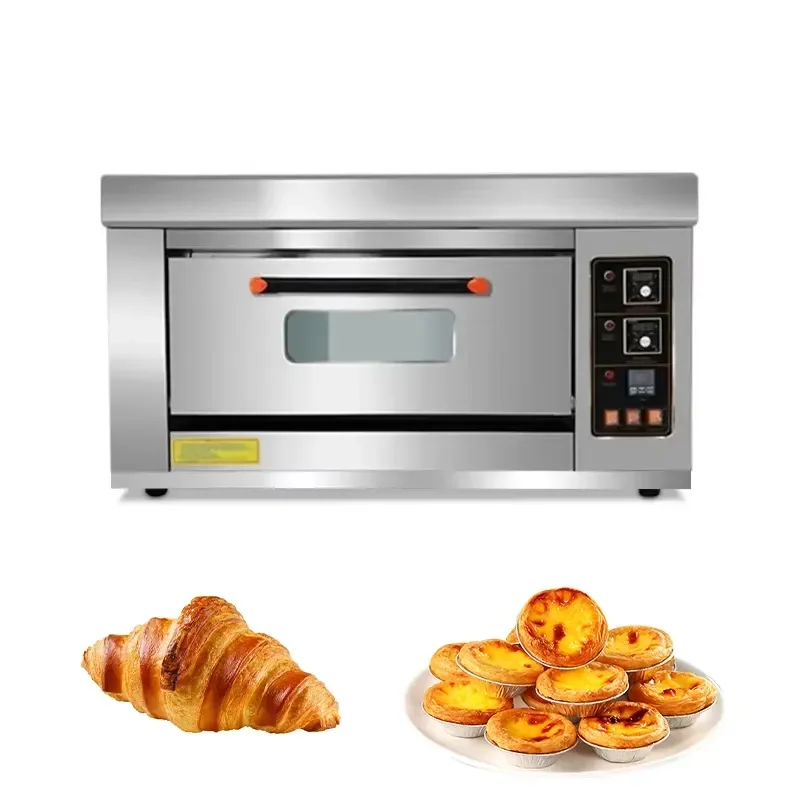 Commercial Electric Convection Oven 3.2kW Automatic Small Bread Baking Machine High Yield Professional Kitchen Equipment for