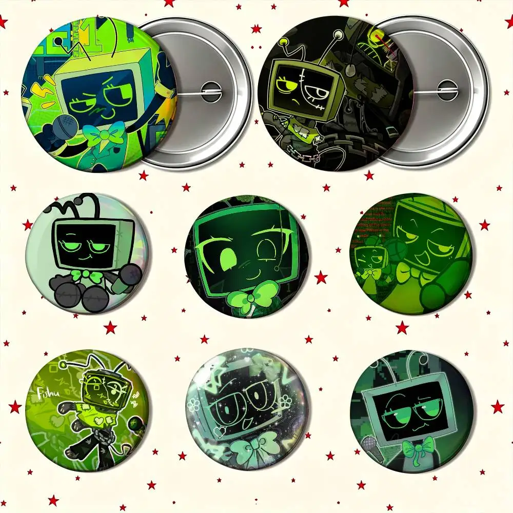 Cartoons Dandys World Vee Enamel Pin Tinplate Round Brooch Cosplay Nijigen Otaku Culture Badge 25mm 32mm 44mm 58mm