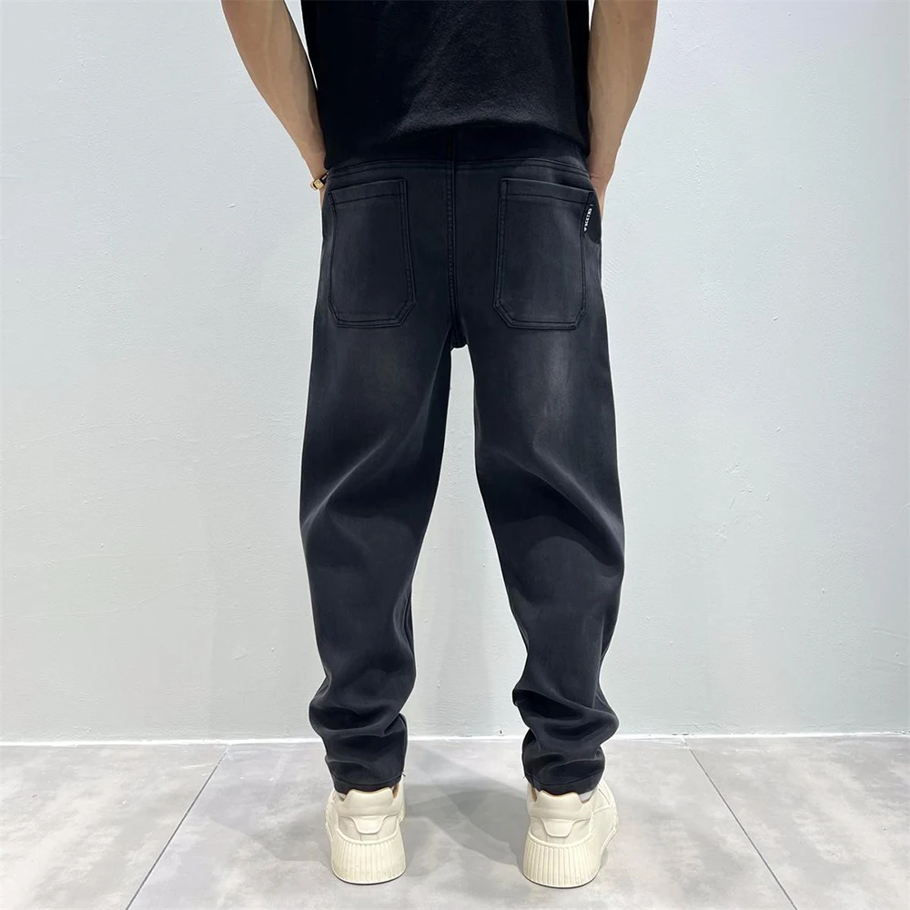 American Retro Washed Popular Casual Pants Men Autumn Winter Loose Small Straight Trousers Versatile Handsome Fashion Trend Pant