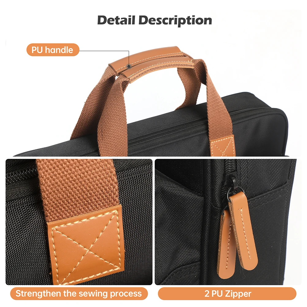 EVA Carrying Storage Bags Large Capacity Travel Carrying Storage Bags with PU Handle for Numark Party Mix II/Pioneer DJ DDJ-200