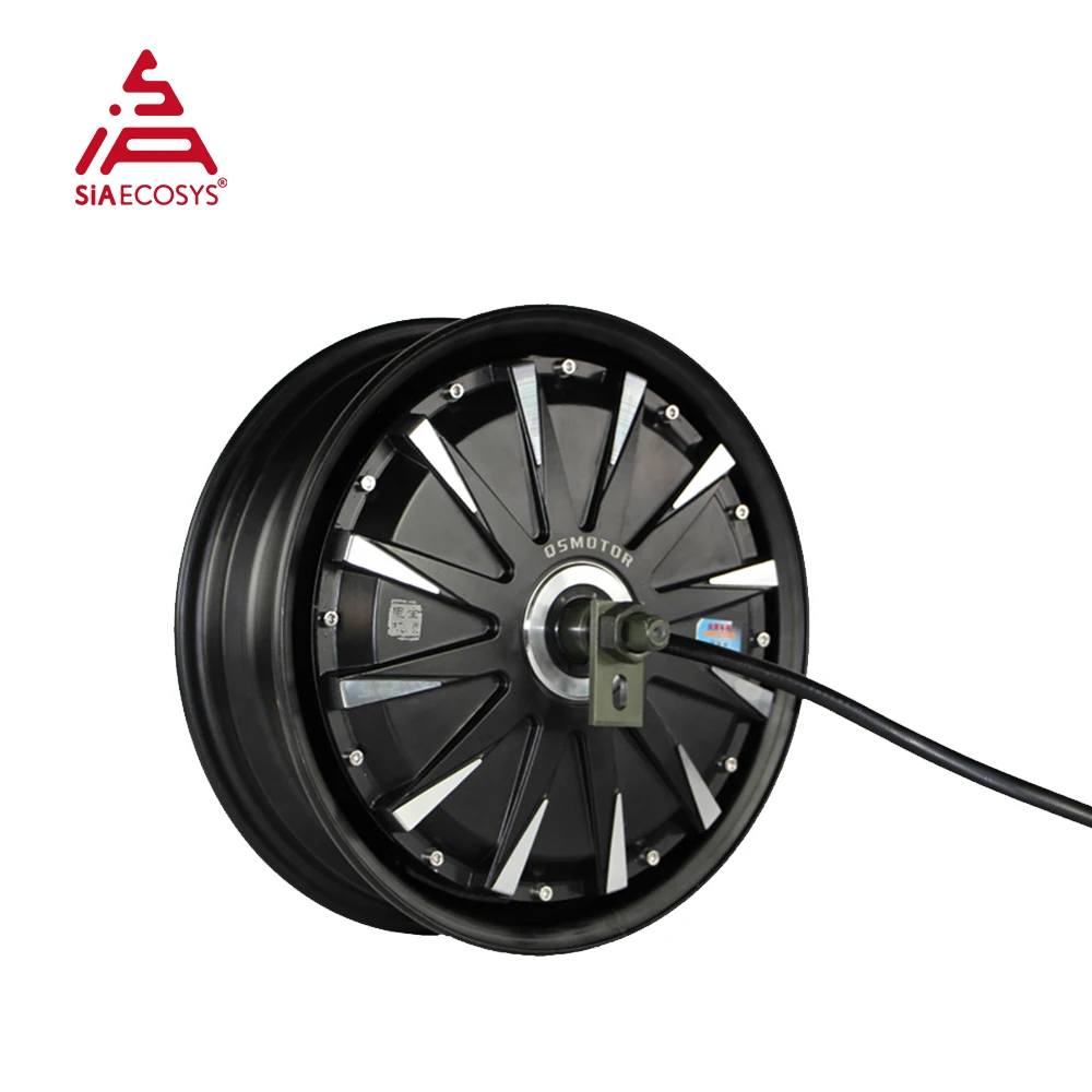 QSMOTOR QS260 V4 5000W 48V High Power Hub Motor Wheel, 12x3.5 Inch High Torque for Motorcycle Scooter Conversion In Stock