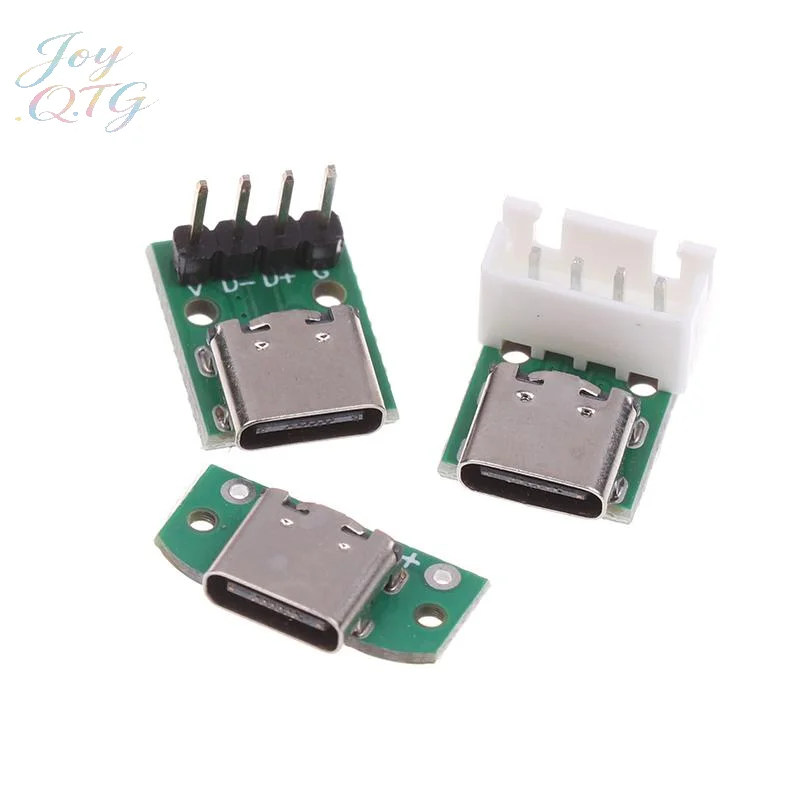 5Pcs USB Adapter Board TYPEC16P To 2.54 Pin Terminal Upgrade Version With Holes For Fixation