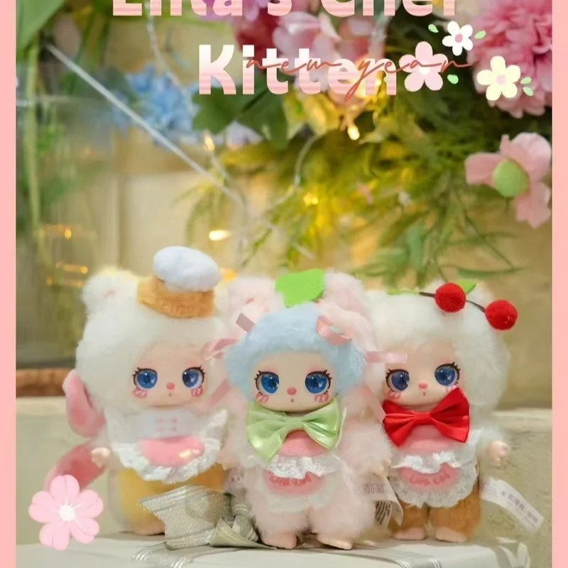 

New Blind Box Lilia'S Chef Kitten Series Cute Cat Plush Toys Desktop Decoration Ornaments Bags Pendants Mysterious Surprise Gift