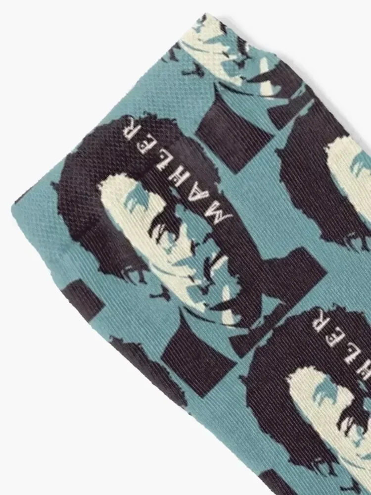 Mahler (Blue) Socks professional running bright garter winter men cotton high quality Men's Socks Women's