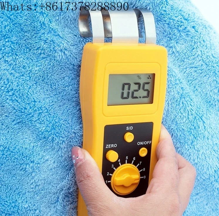 [DM200T Induction Textile Moisture Tester] Moisture detection of leather cloth and clothing bobbin yarn