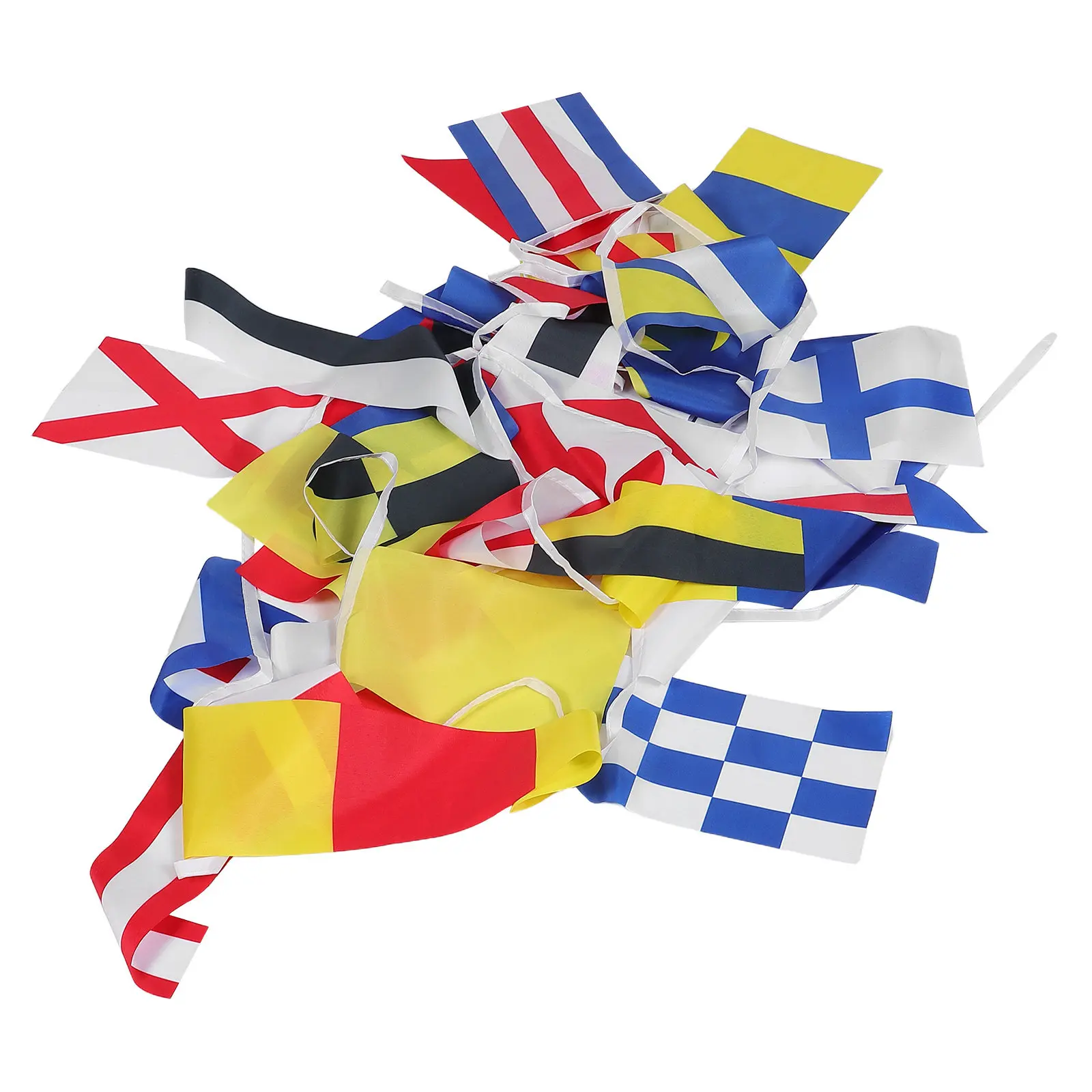 40Pcs Boat Signal Flags International Nautical Signal Code Banner Set Heavy Duty Weatherproof for Marine Navigation Ship