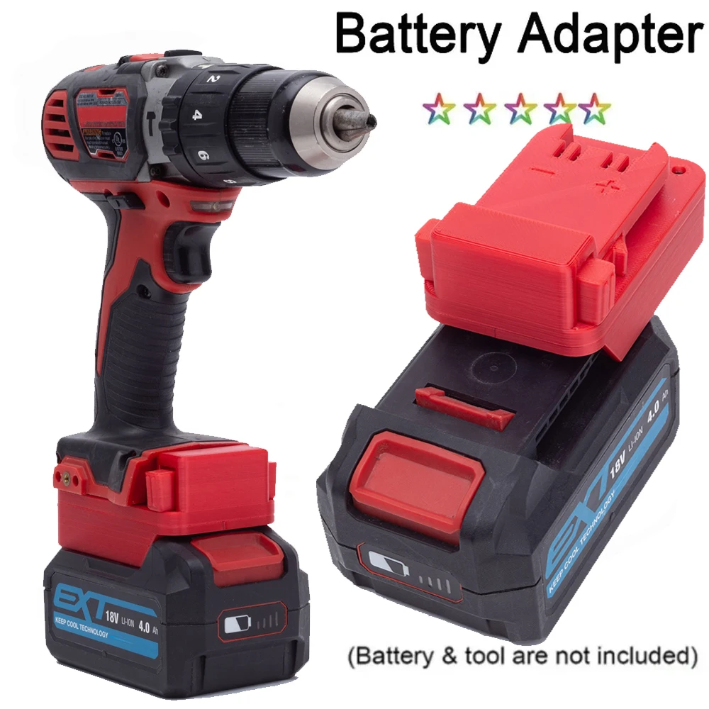 Battery Adapter Converter For ERbauer EXT 18V Lithium Battery for Milwaukee 18V Cordless Power Tools (Not include battery)