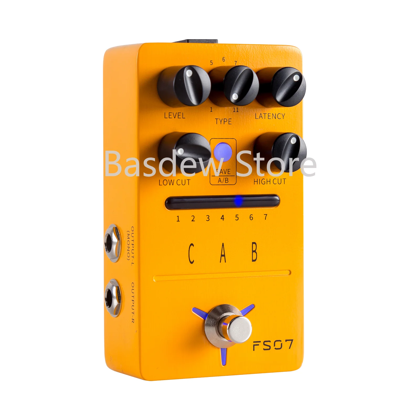 FS07 IR Cabinet Simulation Pedal Cab Simulation Guitar Effects Pedal  Impuse Response Loader 7 Presets 11 Factory IR