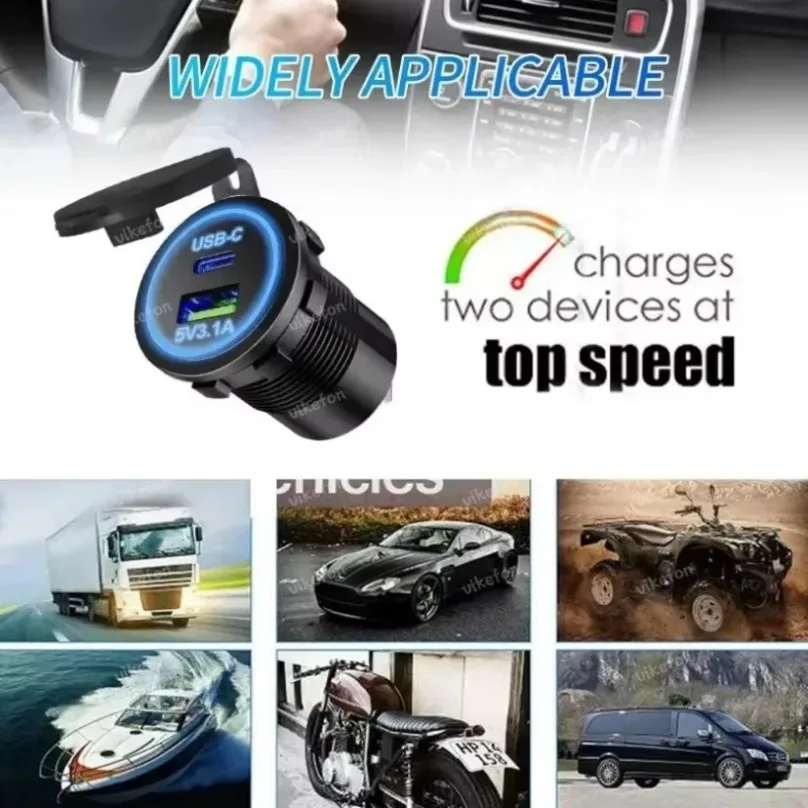 שקע מטען USB לאופנוע ולרכב, תמונה 6 מתוך 6