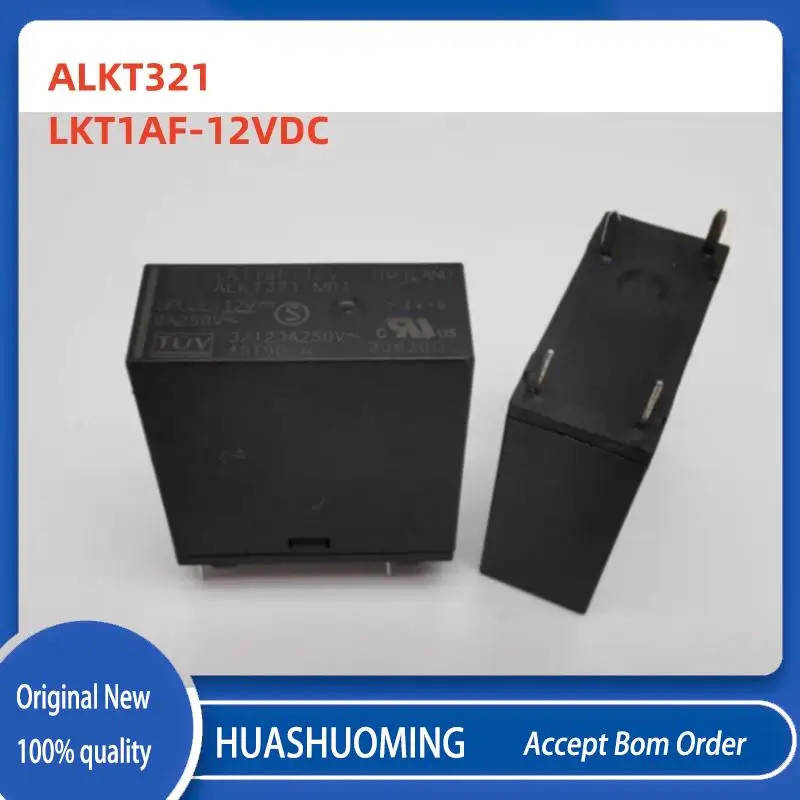 5Pcs/LOT New  LKT1AF-12V ALKT321 LKT1AF-12VDC LKT1AF-DC12V 4PINS 8A250V 12VDC