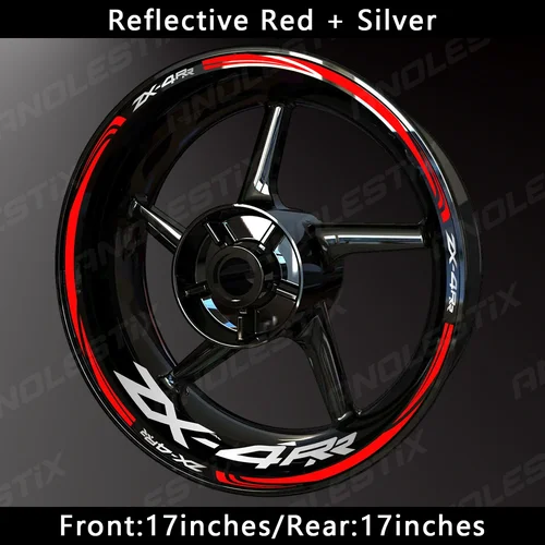 Imagen 2 del producto AnoleStix-pegatina reflectante para rueda de motocicleta, cinta de rayas para llanta, para Kawasaki Ninja ZX-4RR ZX4RR