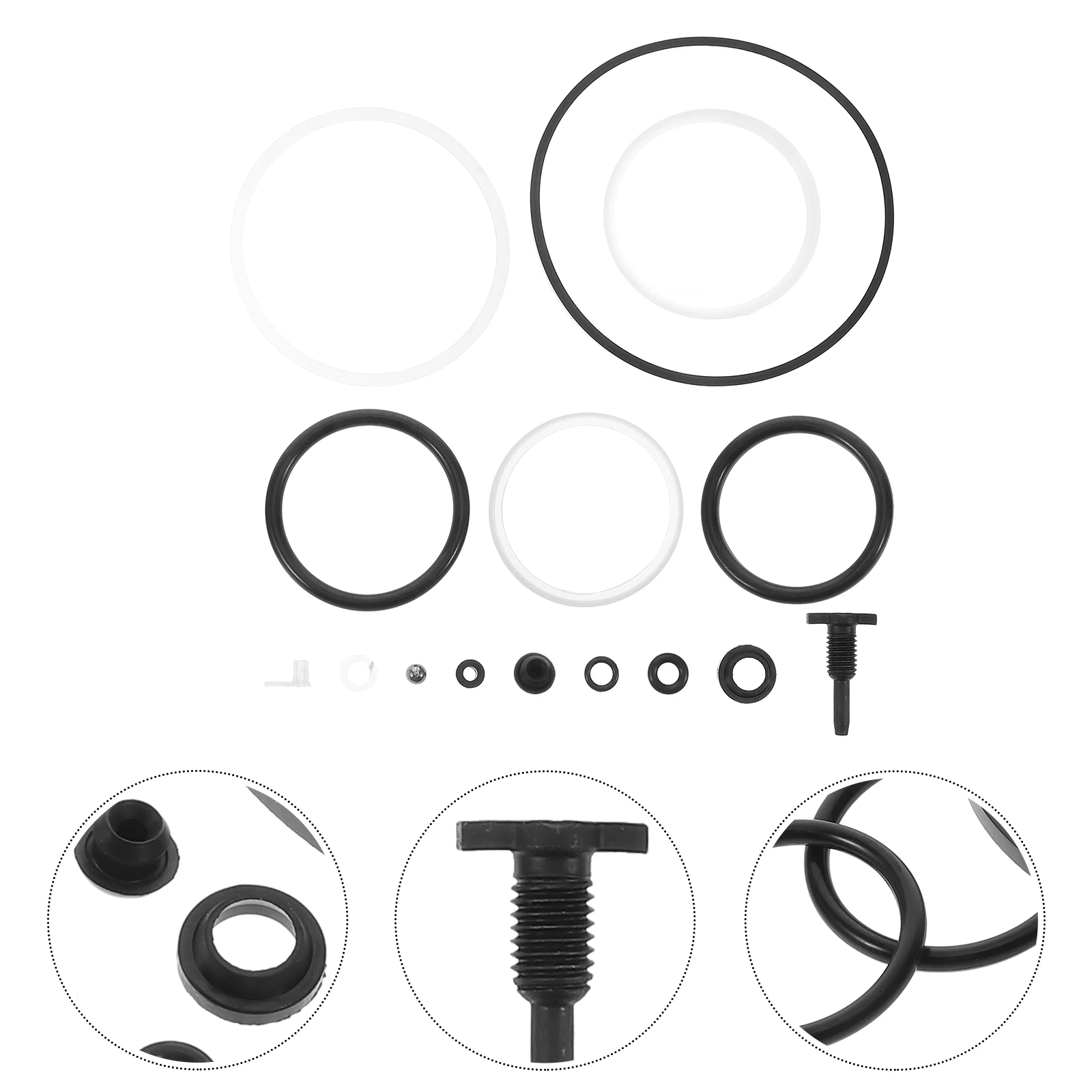 

1 set 1 Set Hydraulic Seal Repair Kit Car Tools Floor Jack Rebuild Accessories Oil Sealing Rubber Rings Jack Maintenance Wear