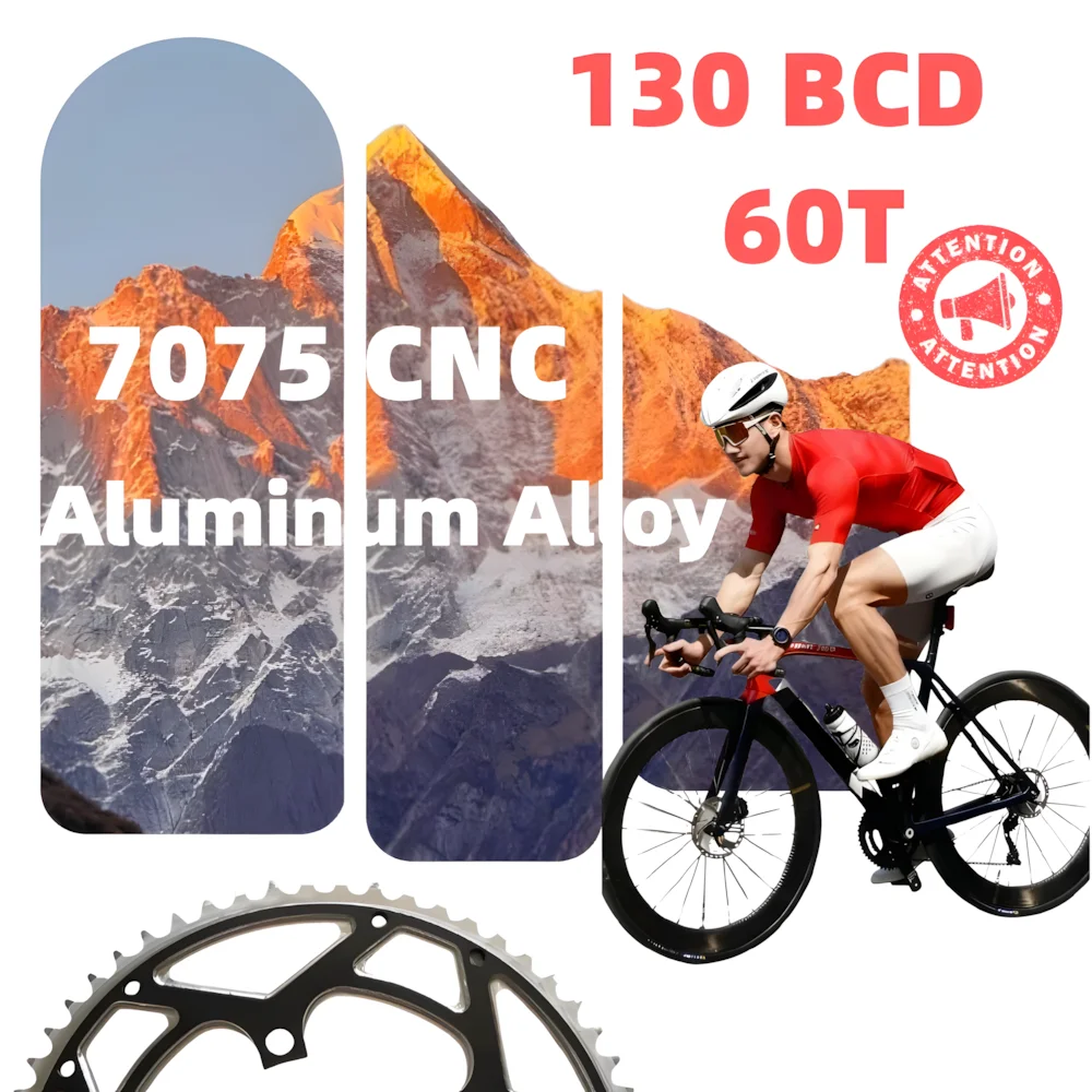Folding Bike 130 BCD Chainring 60T Road Bielas Crankset Mtb Bike Parts Chain Ring Bmx Fixed Gear Bicycle Accessories view 4