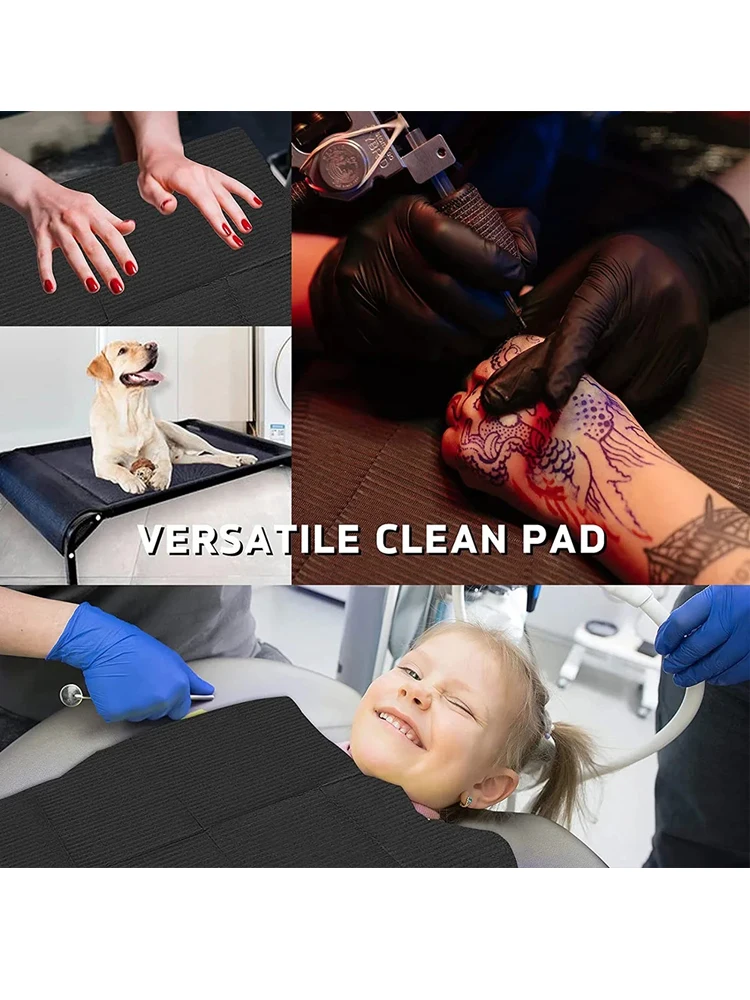 100/50/5 stücke Einweg Wasserdichte Tattoo Sauber Pad Tücher Dental Piercing Lätzchen Wasserdichte Blätter Papier Tattoo Zubehör