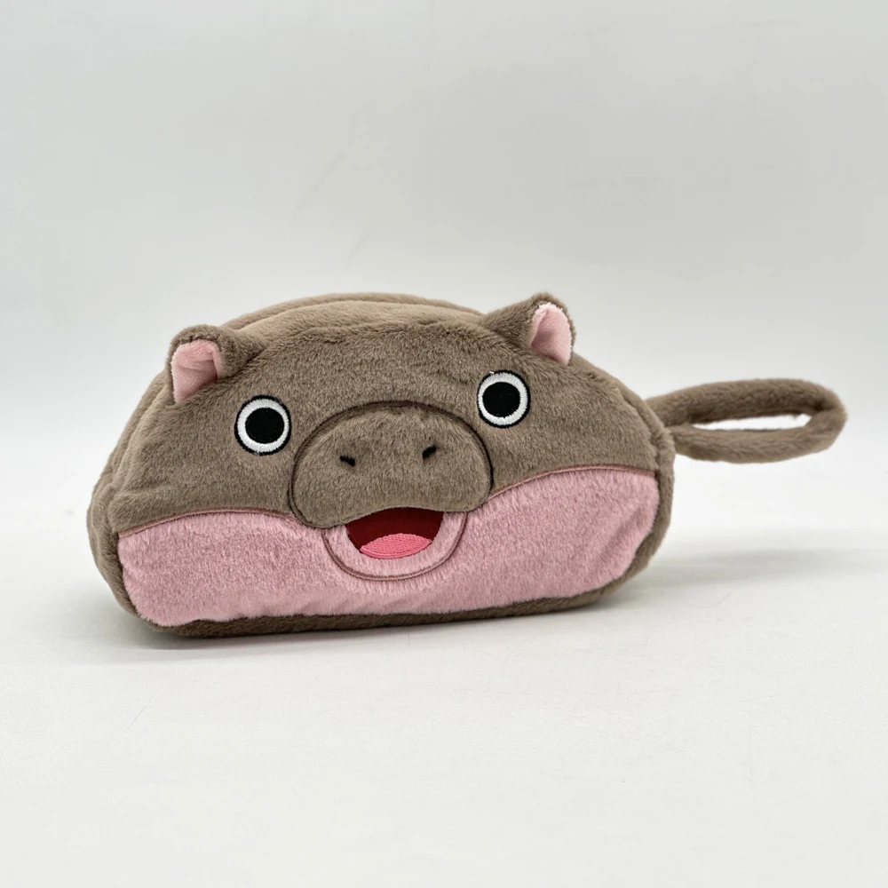 Moo deng hippo thai internet celebrity hippopotamus plush peripheral products, neck pillows, coin purse,headband, fun plush gift