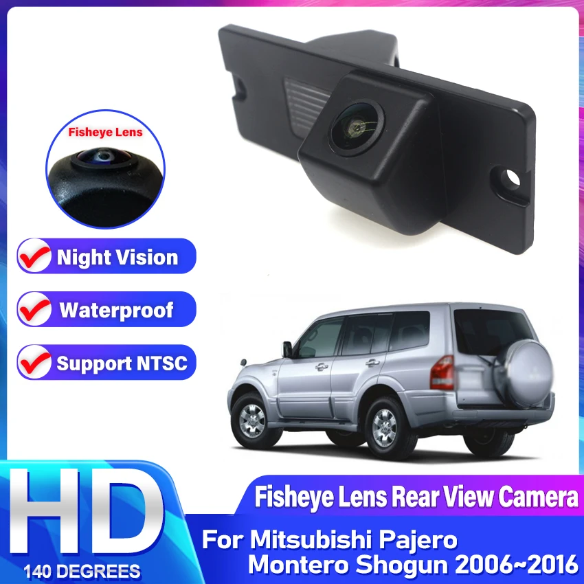 Fisheye HD CCD Night Vision Rear View Camera Reversing Back up Camera Car Camera For Mitsubishi Pajero Montero Shogun 2006~2016