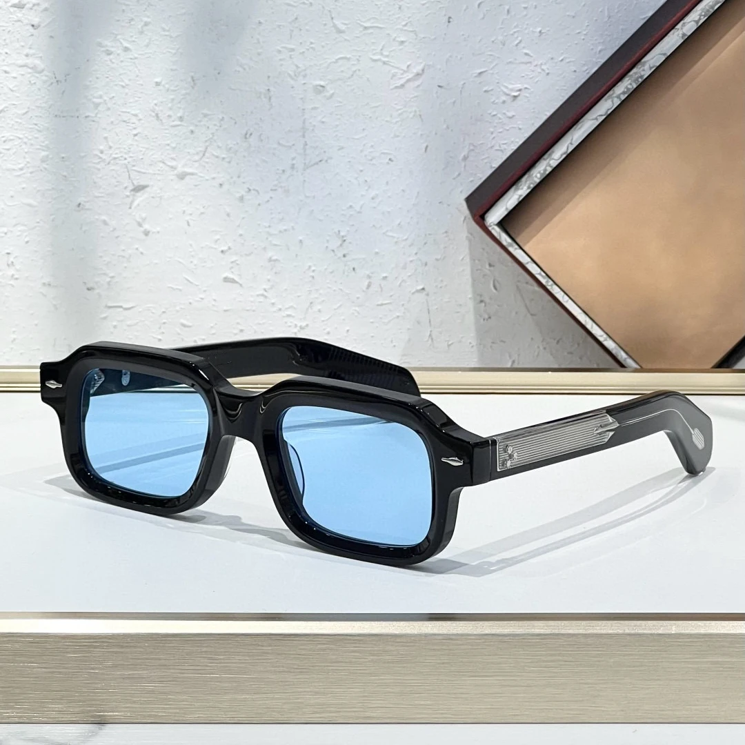 

JMM Faionable Retro Board Square Frame High-End Sunglasses Photoaphy Travel Trendy Glasses ex Resin Lens UV Protection