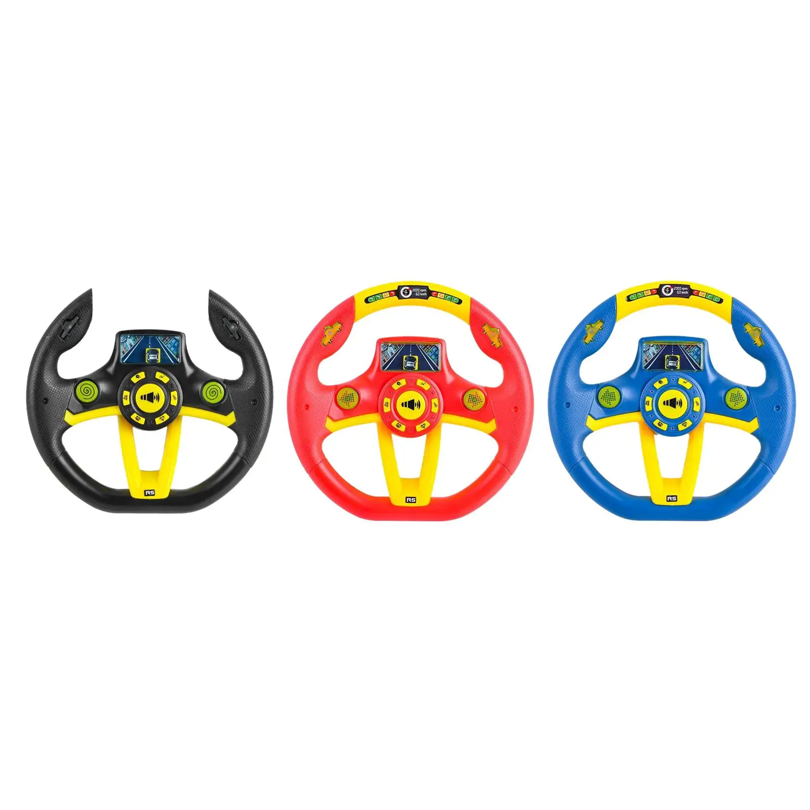 Simulated Steering Wheel Driving Toy for Backyard Busy Board