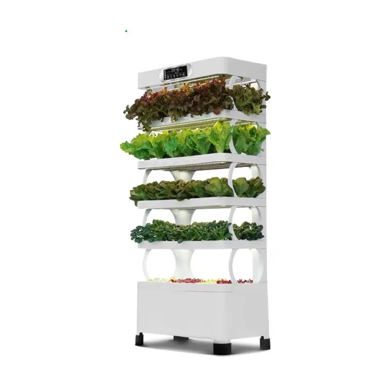 

Hydroponic Growing Systems New Arrival Indoor Smart Garden Hydroponic Intelligent Vertical Farming Home Water Pump White Modern