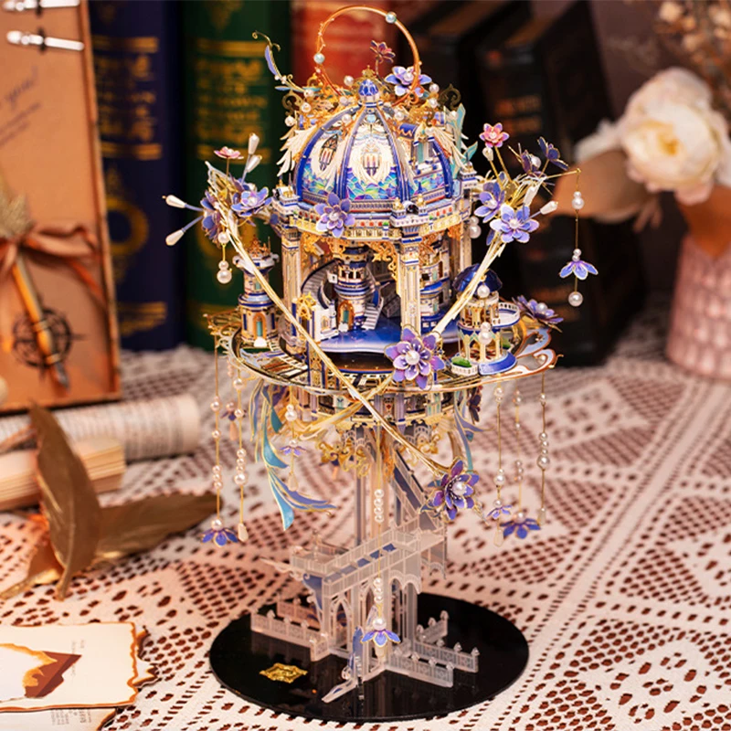 

DIY 3D Metal Puzzle Romeo and Juliet Music Box Miniature Model Kits Handmade Jigsaw for Friends Birthday Gifts Home Decor Gifts