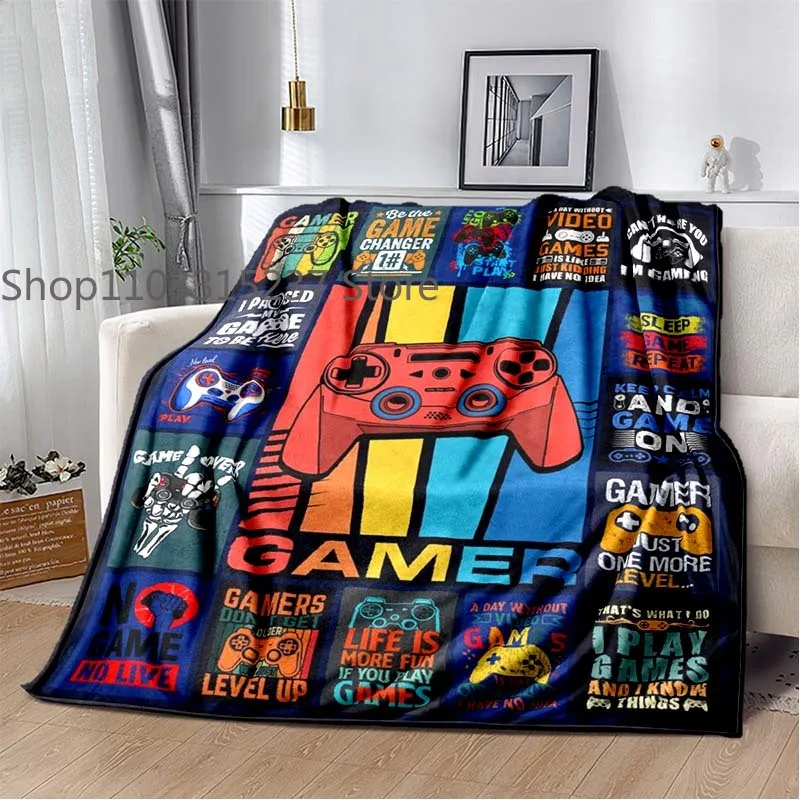 

Player Game Blanket, Throw Blankets,boy and Girl Gamer Like It,for Sofa Bed Office Car and Brithday Gift