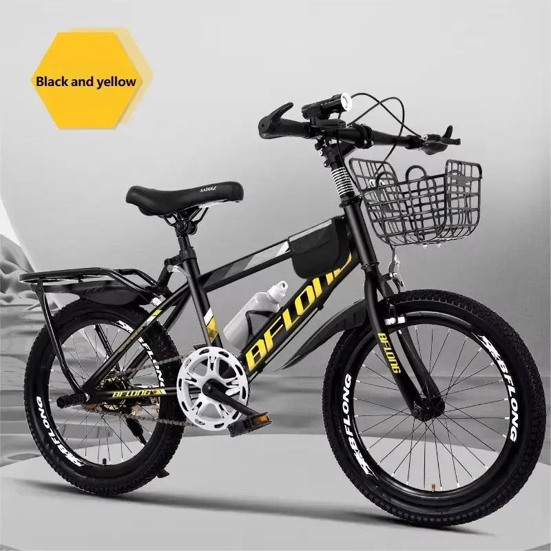 Children's bicycles 6-12 years old Boys and girls Single speed 22 inch aluminum wheels Mountain bike Rear brakes Normal pedal