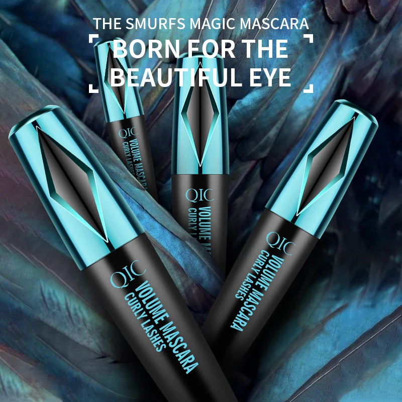 QIC 3D มาสคาร่ายาวสีดํา Lash Eyelash EXTENSION Eye Lashes แปรงแต่งหน้าความงามมาสคาร่าติดทนนาน