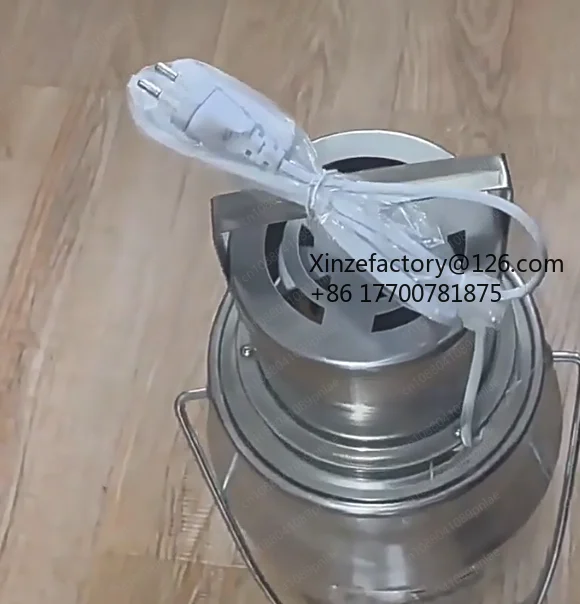 Factory Direct 2026 Top RatedElectric Aluminum Butter Churn / Milk Mixer with Stainless Steel Lid