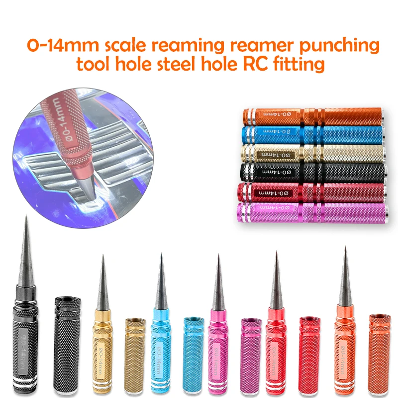 

YSIDO 0-14mm scale reaming reamer punching tool hole steel hole RC fitting for RC Helicopter Airplane Car shell high steel