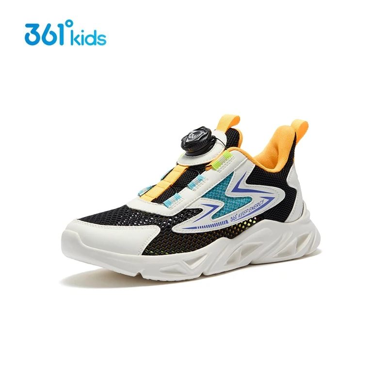 

Детская обувь 361 Degrees с вращающимися кнопками, дышащий сетчатый верх, кроссовки для мальчиков, спортивные кроссовки для девочек