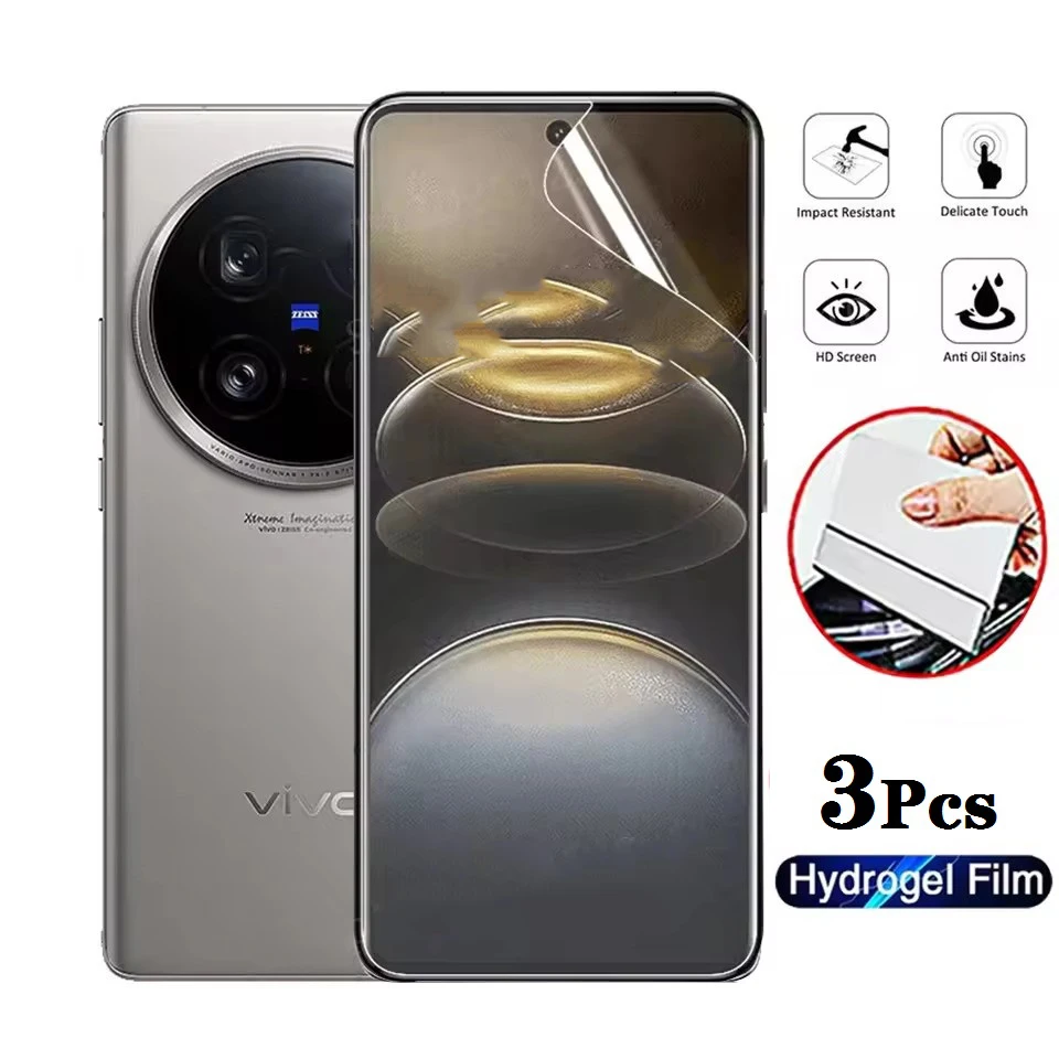 3 Stück Hydrogelfolie für OPPO Reno 9 Pro 8 7 6 5 4 3 2 Plus Displayschutzfolien, kein Glas