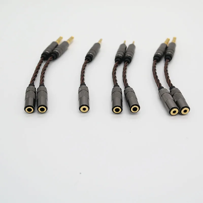 Przewód do konwersji balans 3.5mm do 4.4mm/2.5mm kabel audio 2.5mm do 3.5mm/2.5mm do 4.4mm kabel Adapter błyskawica/type-c do 3.5mm