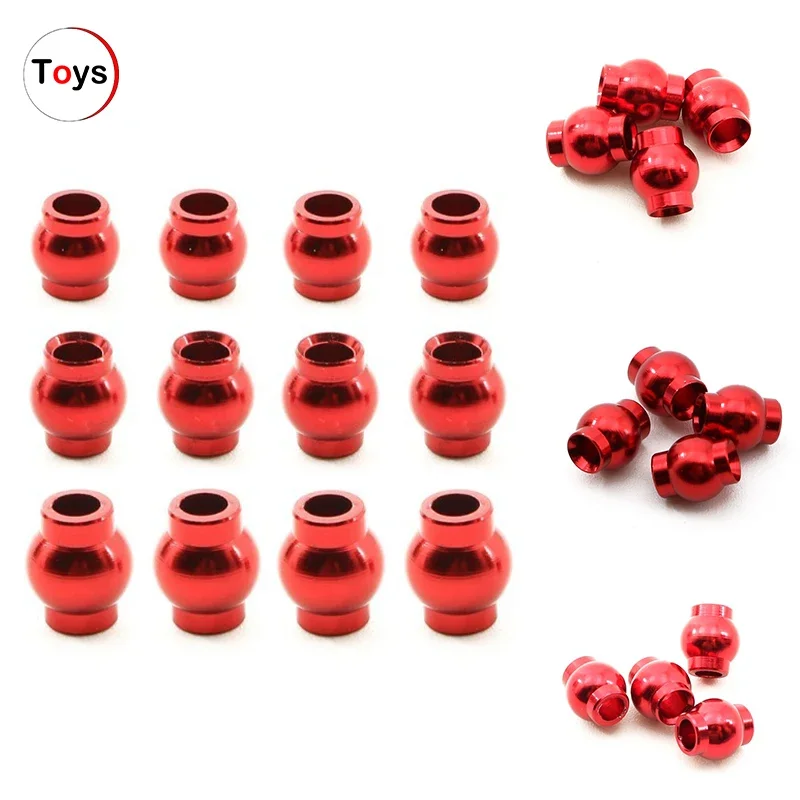 Complete 12pcs Aluminum Alloy Pivot Ball Head Set for Arrma 1/18 Granite Grom RC Car Upgrade Parts Accessories