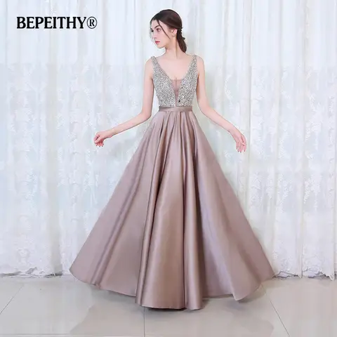 V-neck beaded evening dress for women 2023 BEPEITHY