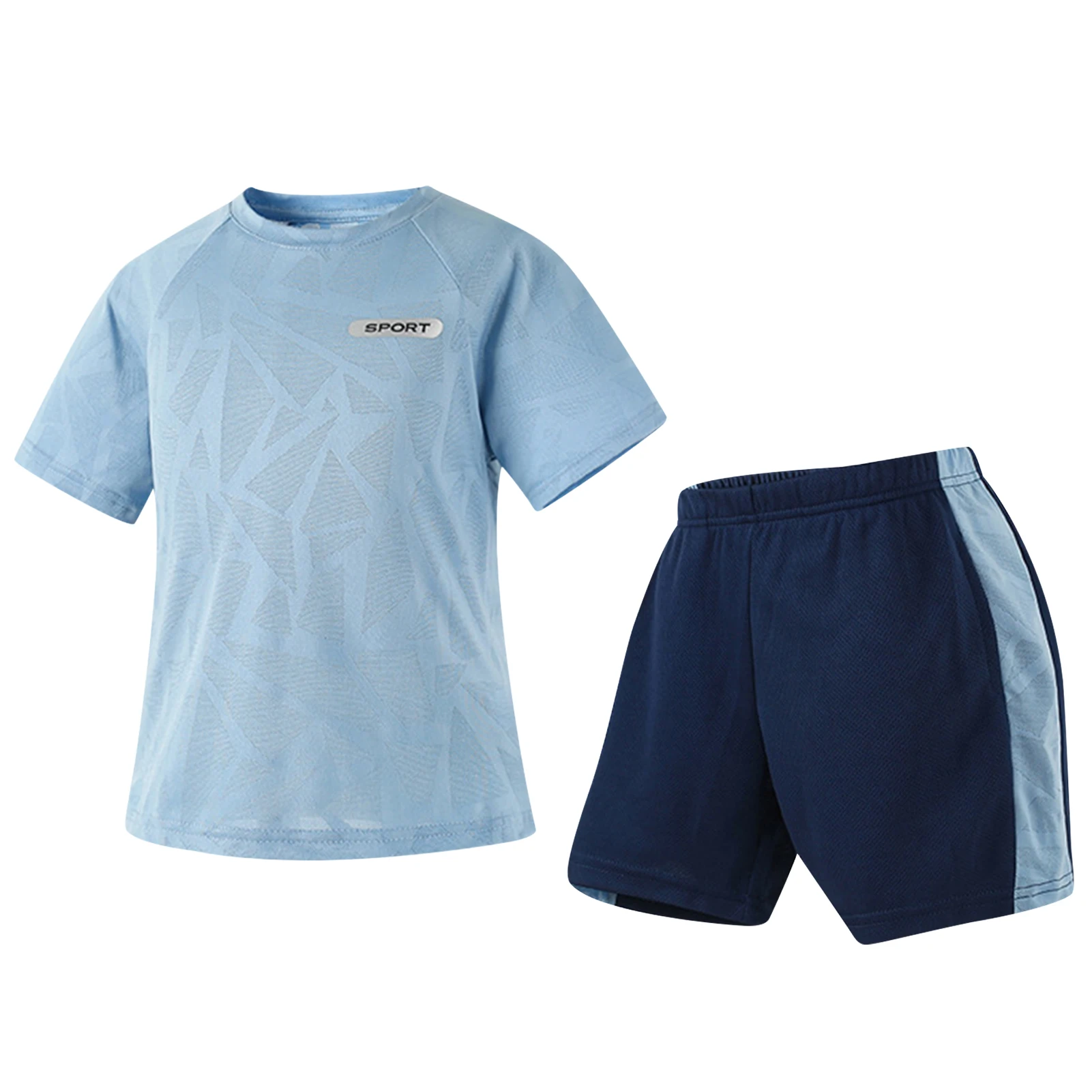 Kids Jogging Suit,Children's Girls Sports Set,Short Sleeve T-Shirt + Shorts,Loose Quick-Dry Lightweight Summer Boys' Tracksuits