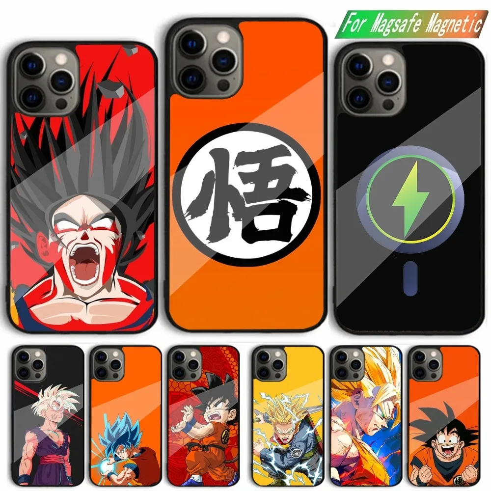 Anime G-Goku Dragon-Ball Z  Phone Case Strong Magnetic for iPhone 15 16 14 13 Pro Max 11 12 Mini Magsafe Wireless Charging Cover