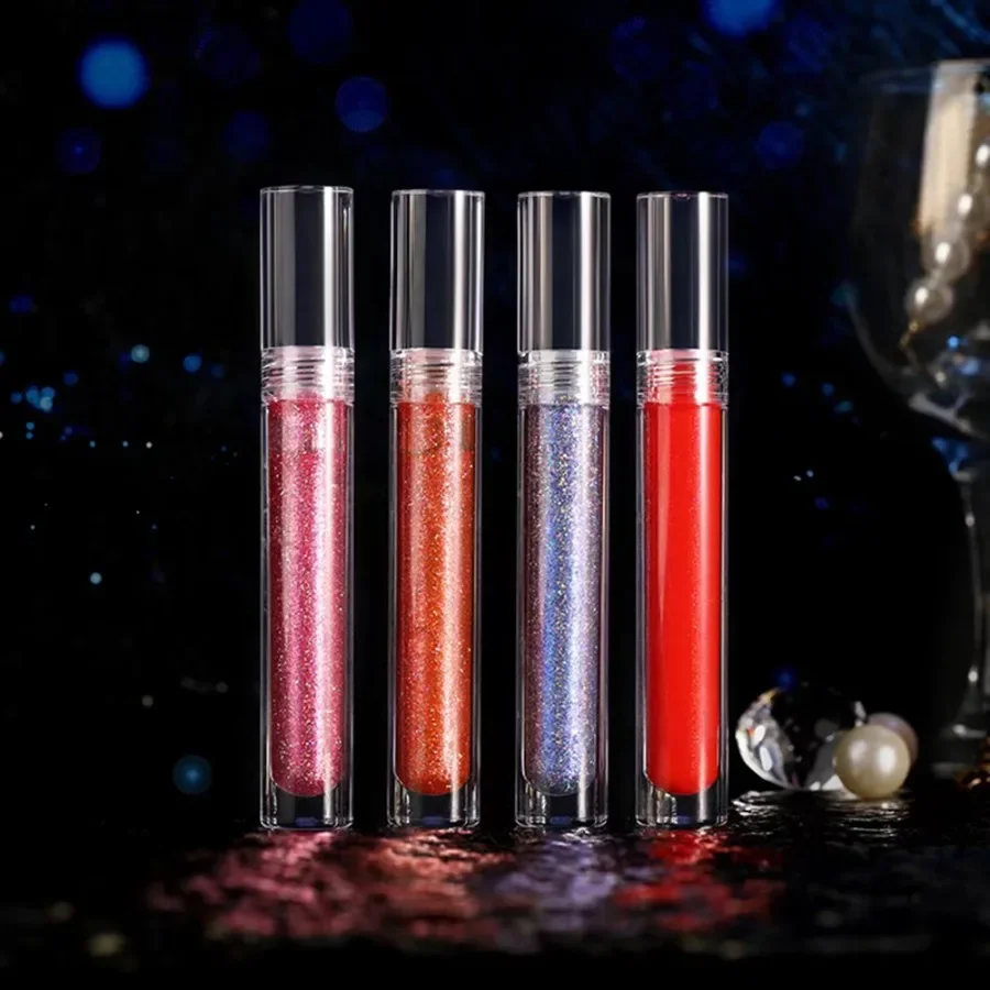 Private Label 8 kleuren Diamond Pearl Iriserende Lipgloss Glanzend Langdurig Gemakkelijk aan te brengen Kameleon Laser Vloeibare Lipstick Bulk