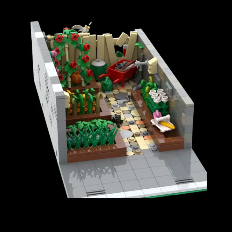 

Spot MOC-696pcs Modern Architecture Small Particle Assembly Building Blocks Puzzle Toy Model Gift Set Ornament