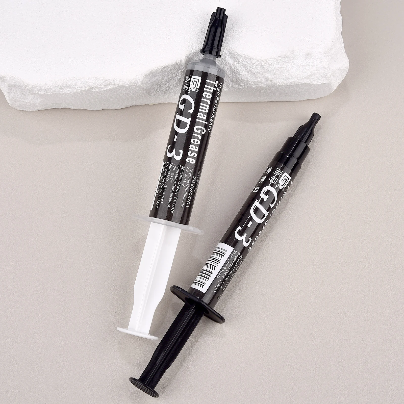 3/7g Grey Thermal Conductive Grease Paste Silicone Plaster Heat-dissipating Silicone Paste for Computer CPU Board Repair Tool