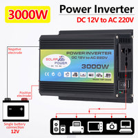 3000W Car Power Inverter Modified Sine Wave DC 12V To AC 220V Voltage Transformer Converter Auto Charger Adapter Home Appliances