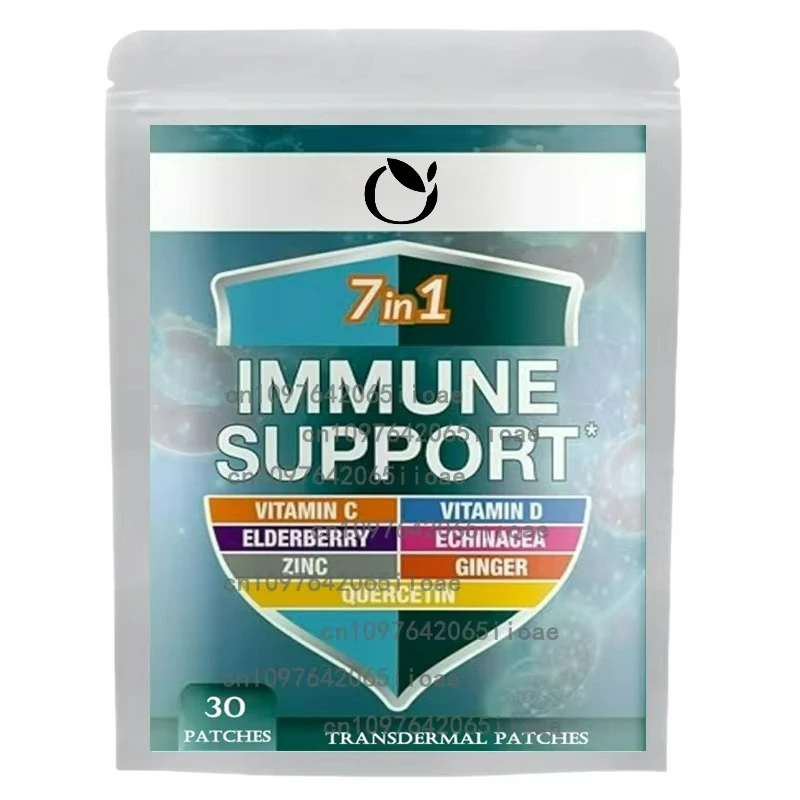 

30 пластырей 7 в 1, транспортировочные пластыри с поддержкой иммунитета, мощная смесь элитвицы, витамина С, цинка, иммунитета Booste