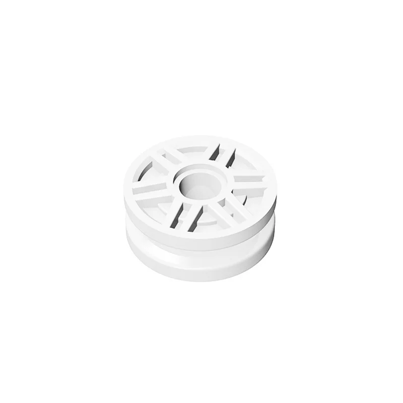 10Pc MOC Compatible Assembles Particle 13971 Wheel 18x8mm with Fake Bolts and Deep Spokes with Inner Ring Building Block DIY Toy