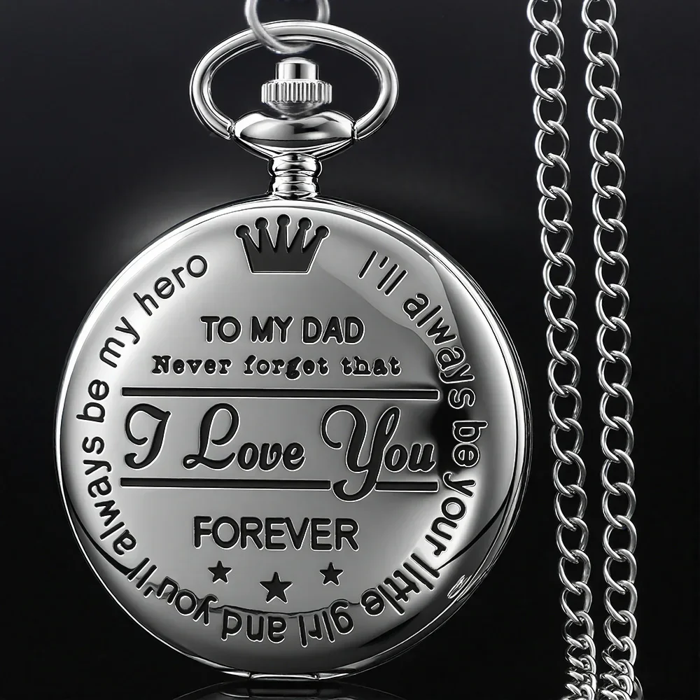 Steampunk Vintage Quartz Pocket Watch for Men Roman Numeral Fob Chain Clock Necklace Pendant To Grandpa and Dad Anniversary Gift