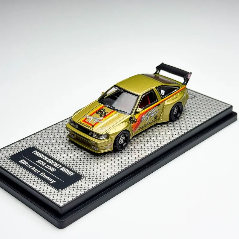 In Stock 1: 64-piece AE86 Rocket Rabbit Alloy Car Model Cast Static Car Model - Creative Decoration Item - Festival Gift