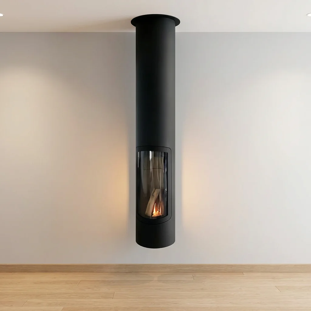 480mm Suspended Bioethanol Fireplace Ceiling Mounted Smokeless Environmentally-Friendly Decor Alcohol Ethanol Fireplaces