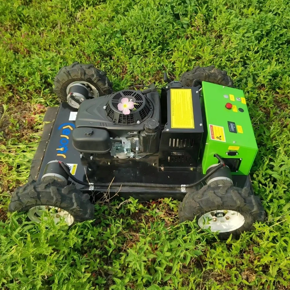 

4wd Remote Control Wheel Self Charging 24V Zero Turn Lawn Mower For Garden Farm Orchard Using