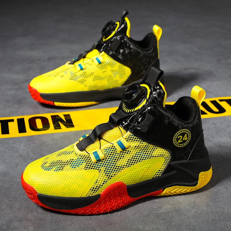 

Kids Basketball Shoes Anti-slip High-Top Basketball Combat Boots Boys Girls Cushioned Sneakers Children‘s Ankle Support Sneakers