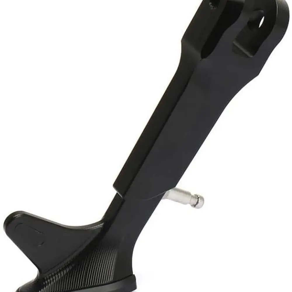 

Kickstand Side Parking Rack Support Foot 150mm Black Silver Compatible with Automotive Motorcycle Parts Sprint 150 150(Black)