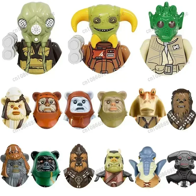 

HEROCROSS STAR WARS Count Dooku Obi-Wan Han Solo Robot Figure Toy Bricks Assembling Doll Building Blocks PG666 TV8052 TV8030