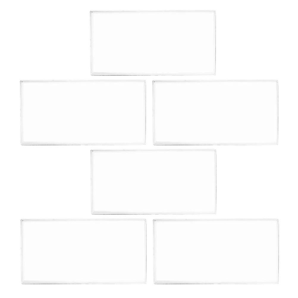 6Pcs Commemorative Banknote Case Clear Plastic Money Collection Box Bill Holders for Collectors Protective Organizer